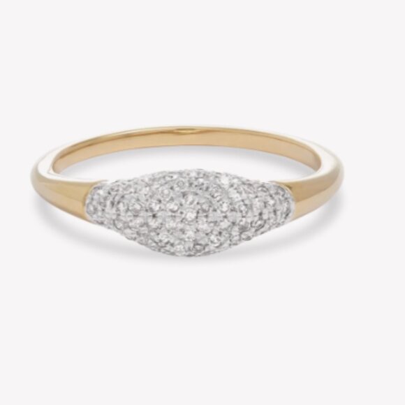 Stone and Strand Jewelry - Stone and Strand Fine Sparkle Mini Signet Ring